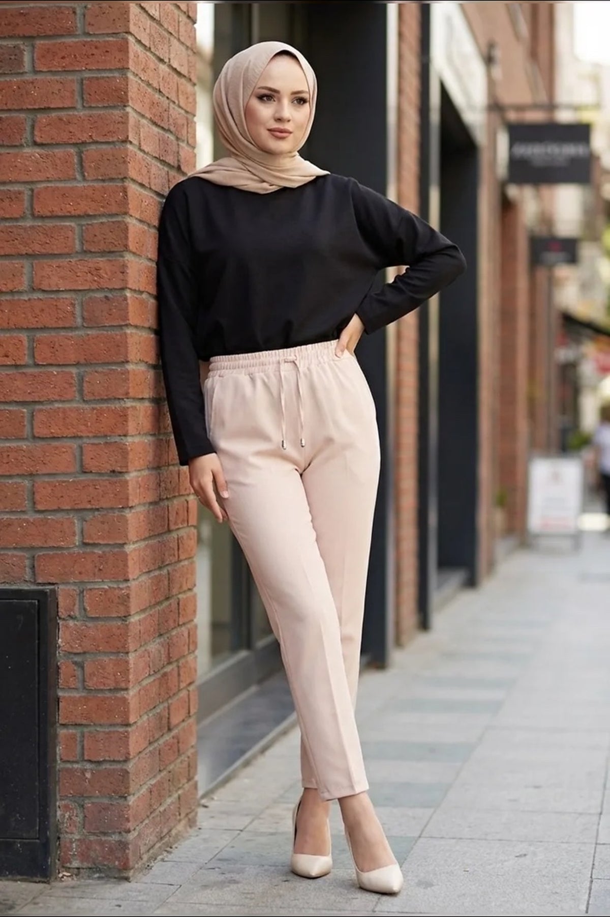Beli Lastikli Double Pantolon