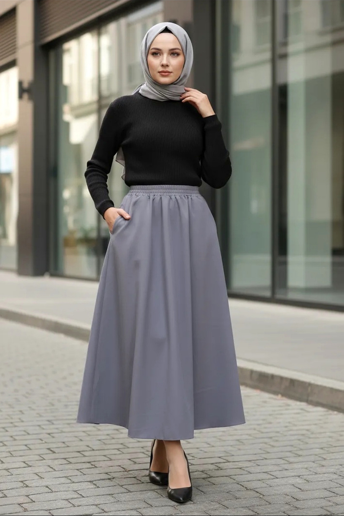 Beli Lastikli Double Etek