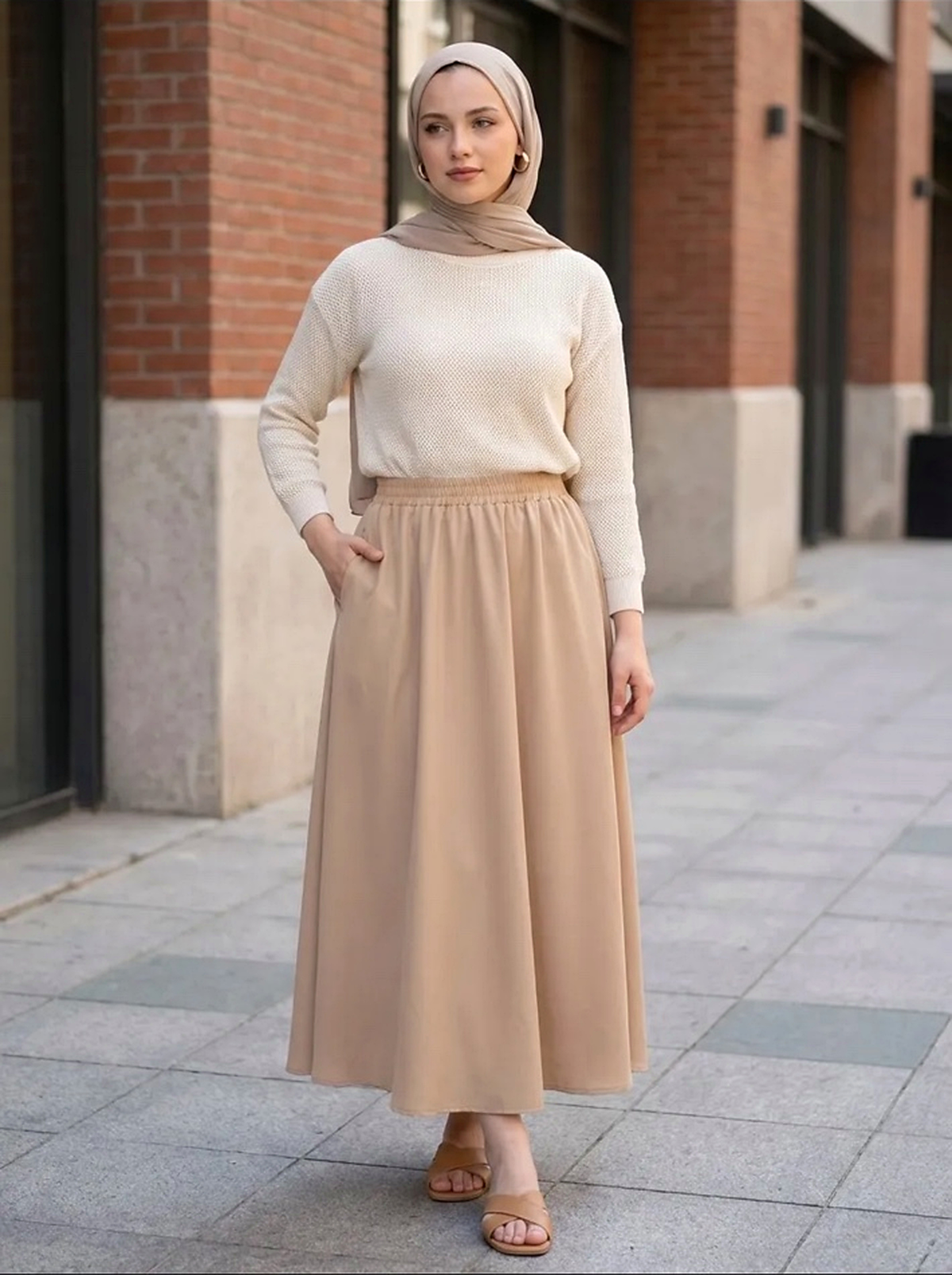 Beli Lastikli Double Etek
